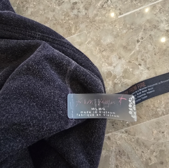 Free People Movement Halter Black Wash Sport Bra - Picture 3 of 3